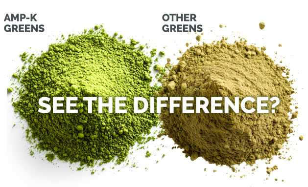 Compare AMP-K Greens to the Competition